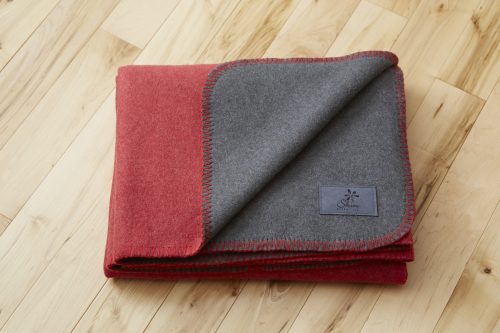 Euro-Throw-red and gray